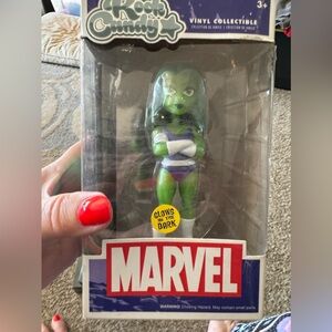 Funko Rock Candy Marvel SHE-HULK Action Figure MIB Glows In The Dark